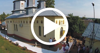 filmari cu drona botez biserica