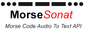 Morse Code Audio To Text API and Back